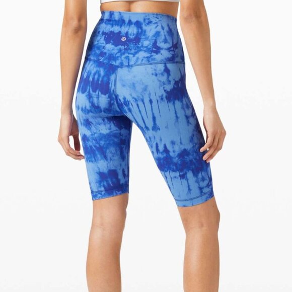 Lululemon Align Super High Rise Short Game Day Game Day Blue Multi - Picture 7 of 7